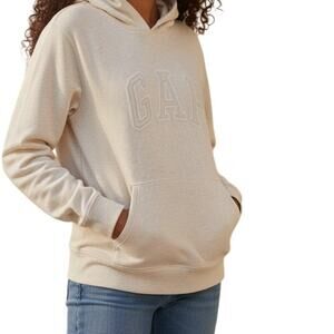 Gap Cream Hoodie Logo Sz 2X